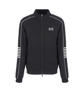 EA7 Regular fit sweatshirt zwart