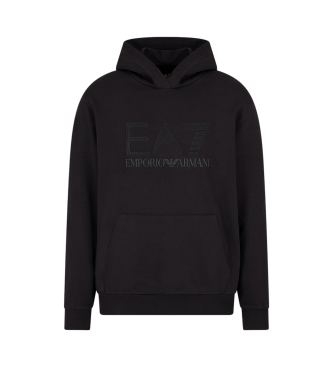 EA7 Sudadera de algodn con capucha Logo Series negro