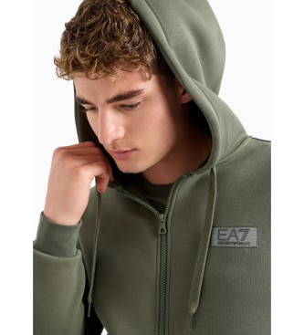 EA7 Sudadera con capucha Tennis Club en mezcla de algodn verde