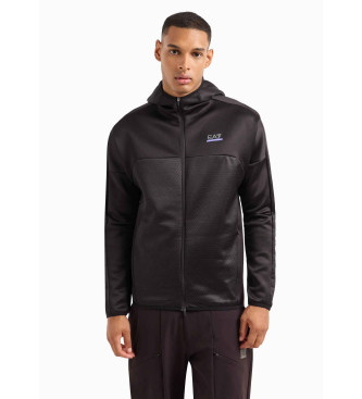 EA7 Sweat  capuche Dynamic Athlete en tissu technique VIGOR7 marron