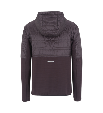 EA7 Sweat  capuche Dynamic Athlete en tissu technique Furor7 marron