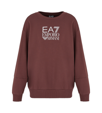 EA7 Sweatshirt marron avec logo