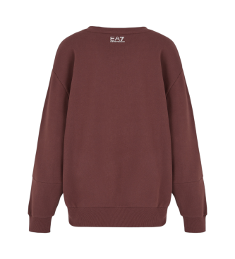 EA7 Sweatshirt marron avec logo