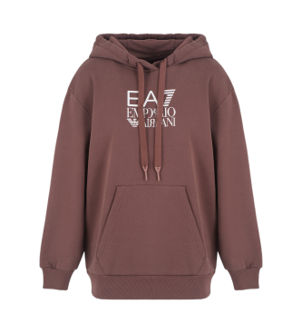 EA7 Sweat  capuche marron