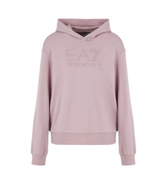 EA7 Hoodie Logo Serie roze