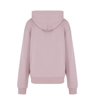 EA7 Sudadera con capucha Logo Series rosa