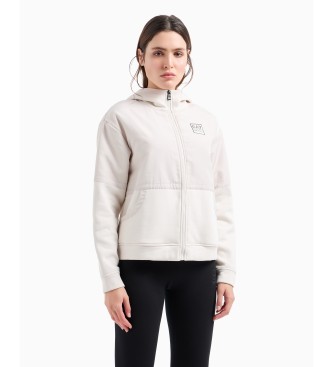 EA7 Sweat  capuche blanc