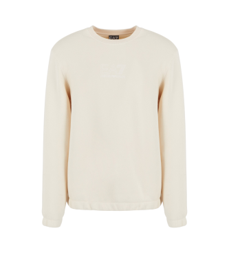 EA7 Core Identity Sweatshirt mit Rundhalsausschnitt beige