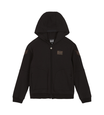 EA7 Sudadera con cremallera negro