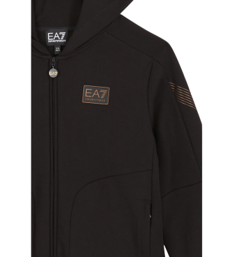 EA7 Sudadera con cremallera negro