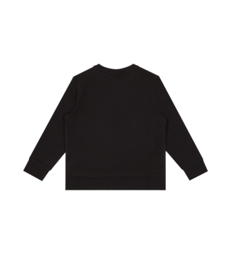 EA7 Katoenen sweater met ronde hals Core Identity zwart