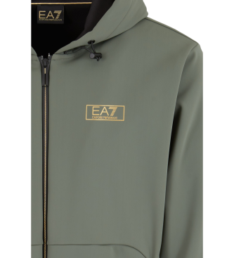 EA7 Sudadera con capucha Gold Label de tejido tcnico gris