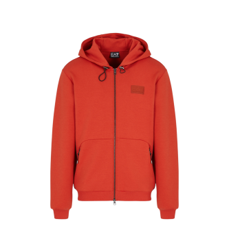 EA7 Sudadera Lux Identity Interlock rojo