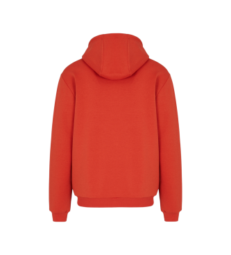 EA7 Sudadera Lux Identity Interlock rojo