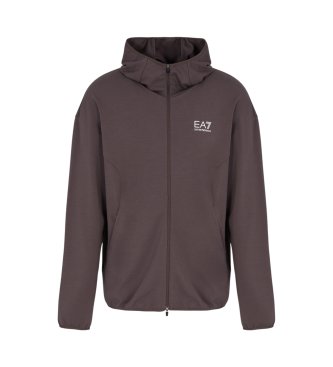 EA7 Sudadera con capucha Dynamic Athlete marrn
