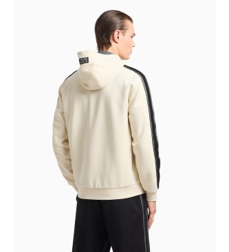EA7 Felpa con logo beige