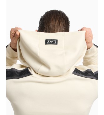 EA7 Felpa con logo beige
