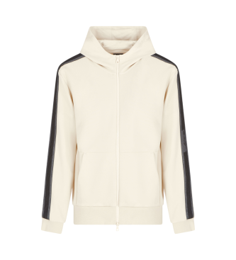 EA7 Felpa con logo beige