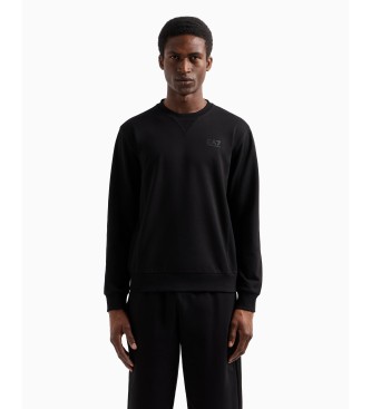 EA7 Visibility crew neck sweatshirt in black cotton