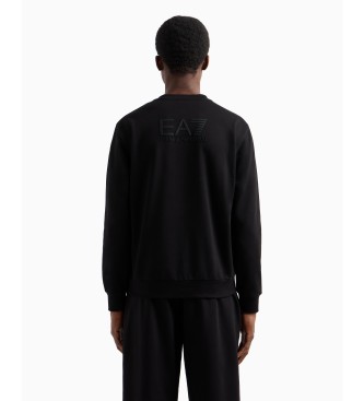 EA7 Visibility crew neck sweatshirt in black cotton