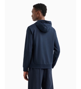 EA7 Sudadera con capucha Visibility marino