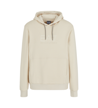 EA7 Camisola de algodo polar bege