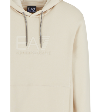 EA7 Camisola de algodo polar bege