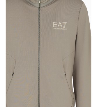 EA7 Sweater met eenvoudig grijs ontwerp