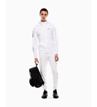 EA7 Moletom com capuz Logo Series branco