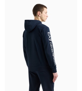 EA7 Sweatshirt com capuz Logo Series azul-marinho