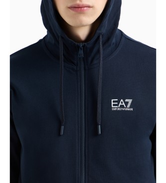 EA7 Sweatshirt com capuz Logo Series azul-marinho