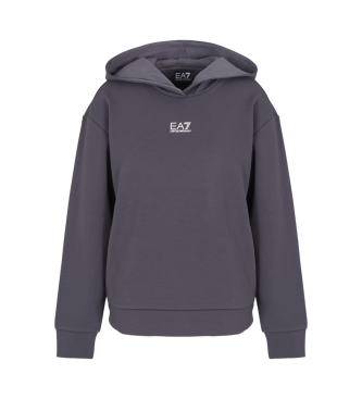 EA7 Sudadera en fleece cepillado gris