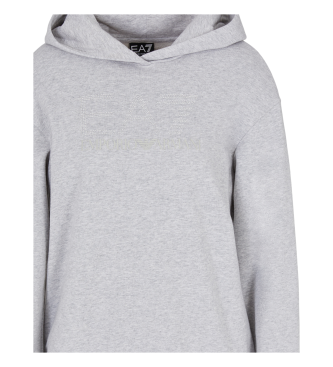 EA7 French terry grey sweatshirt