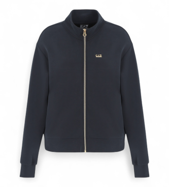 EA7 Weiches Interlock-Sweatshirt schwarz