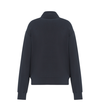 EA7 Weiches Interlock-Sweatshirt schwarz