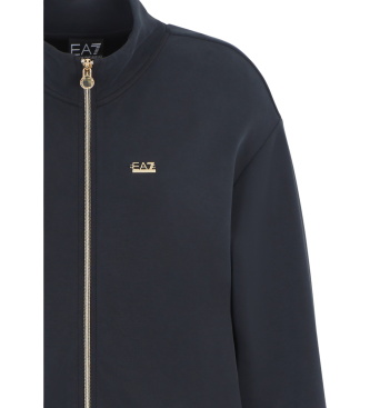 EA7 Weiches Interlock-Sweatshirt schwarz