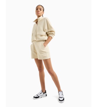 EA7 Sweatshirt with beige appliqu pockets