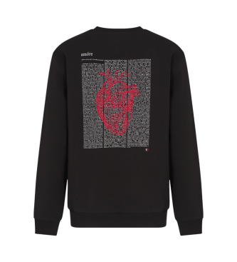 EA7 Sweatshirt med moderne pasform, sort