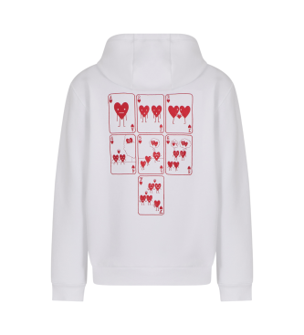 EA7 Sweatshirt med moderne pasform, hvid