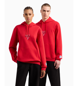 EA7 Sweatshirt med moderne pasform rd