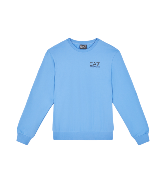 EA7 Core Identity-sweatshirt i bomuld, bl