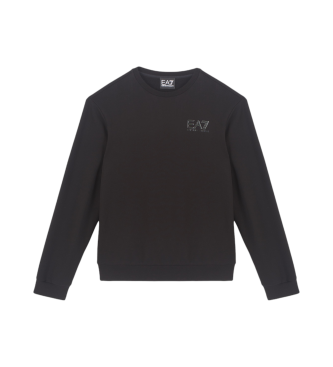 EA7 Regular fit sweatshirt zwart