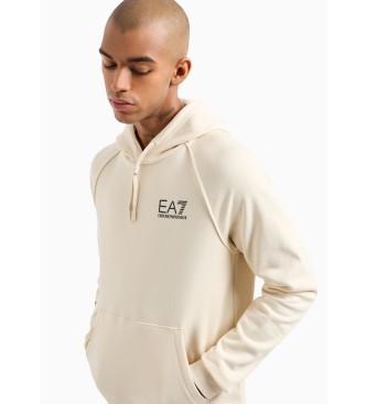 EA7 Logo sweatshirt in beige melange