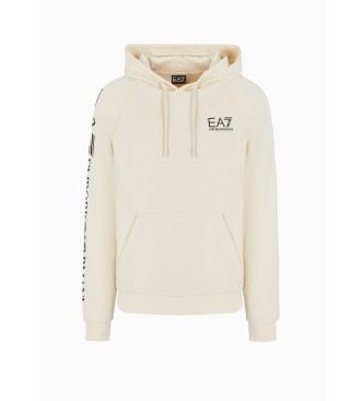 EA7 Logo sweatshirt in beige melange