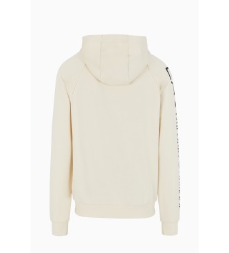 EA7 Logo sweatshirt in beige melange