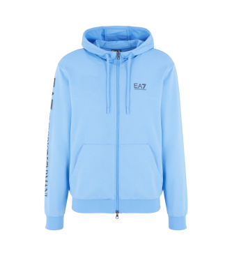 EA7 Sweat-shirt  col ras du cou Dynamic Athlete en tissu technique VIGOR7 bleu