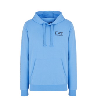 EA7 Blaues Sweatshirt mit Kapuze