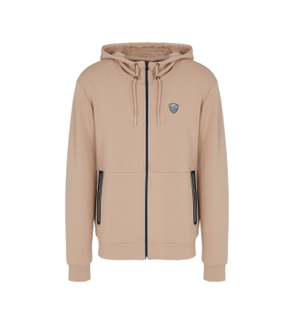 EA7 Sudadera elstica Premium Shield marrn