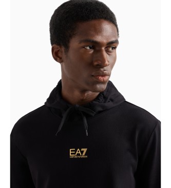 EA7 Sudadera con capucha de algodn Core Identity negro