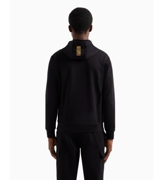 EA7 Sudadera con capucha de algodn Core Identity negro